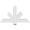 Ekena Millwork Kennewick Architectural Grade PVC Gable Bracket, 36"W x 21"H x 4"D x 4"F, 14/12 Pitch GBP036X21X0404KEN00 - alternate 4